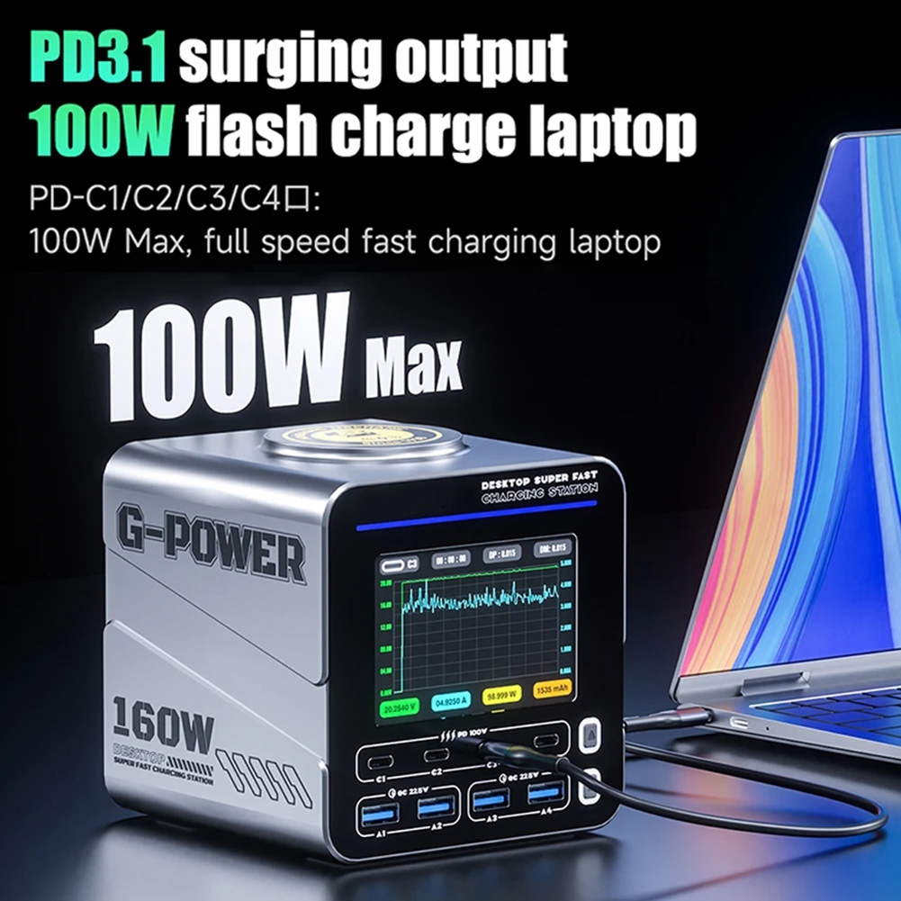 newA10R 160W 8-Port GaN Fast C - Electronics Repair Tools And Equipment 评论和价格
